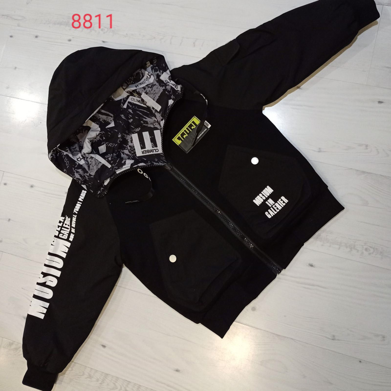 Куртка Malibu2 (150-180) 8811 black-old-1 (деми)