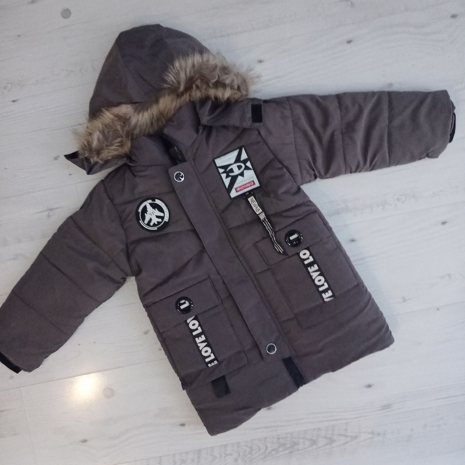 Куртка Malibu2 (5-7) H327 grey (зима)
