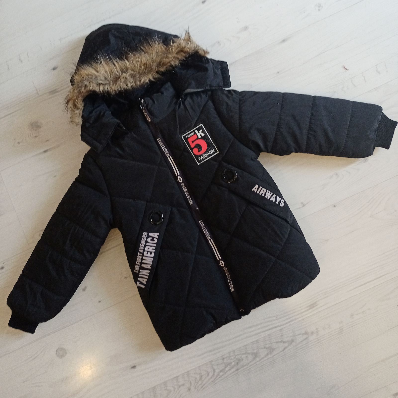 Куртка Malibu2 (4-6) K438 black (зима)