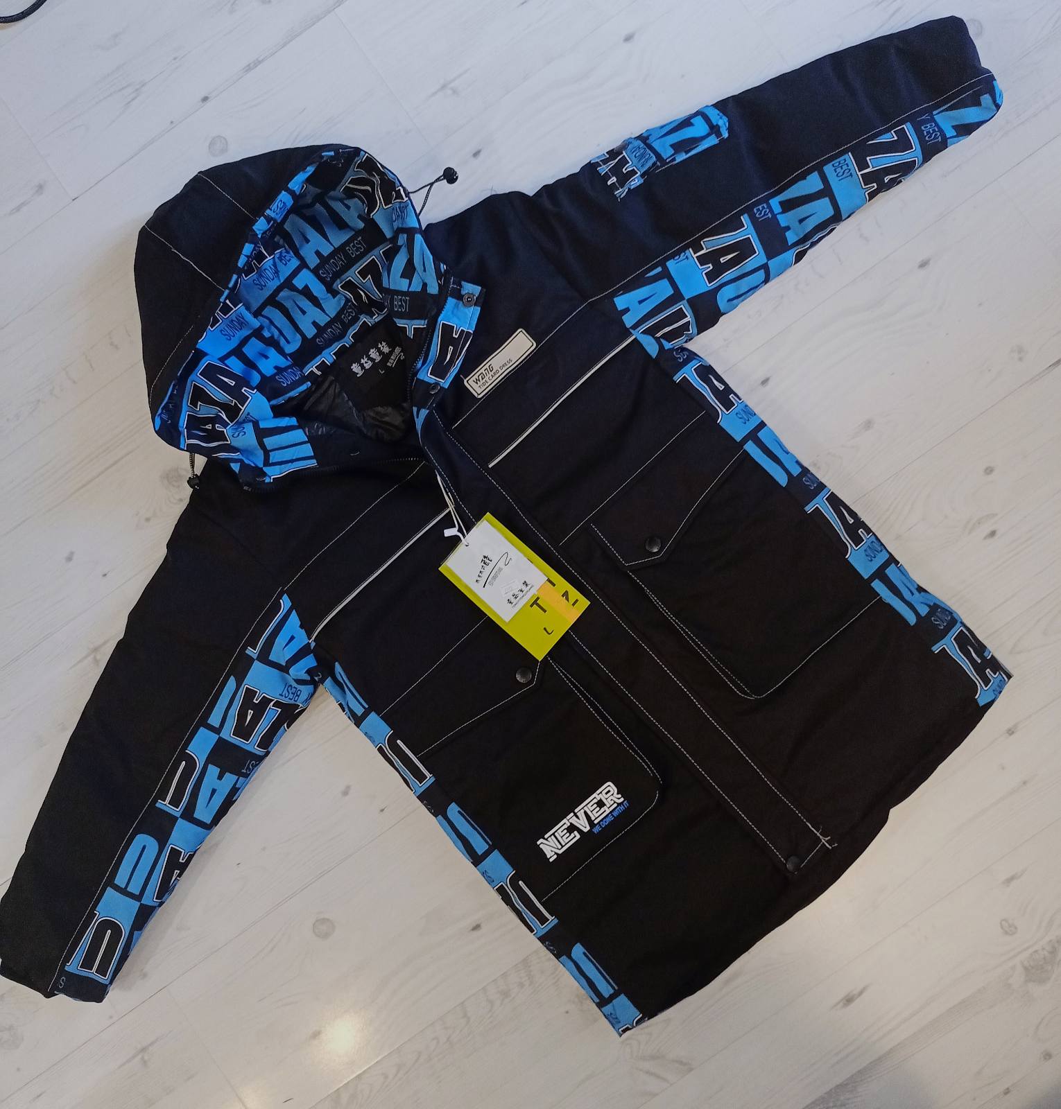 Куртка Malibu2 (12-15) 2777 black-blue (зима)
