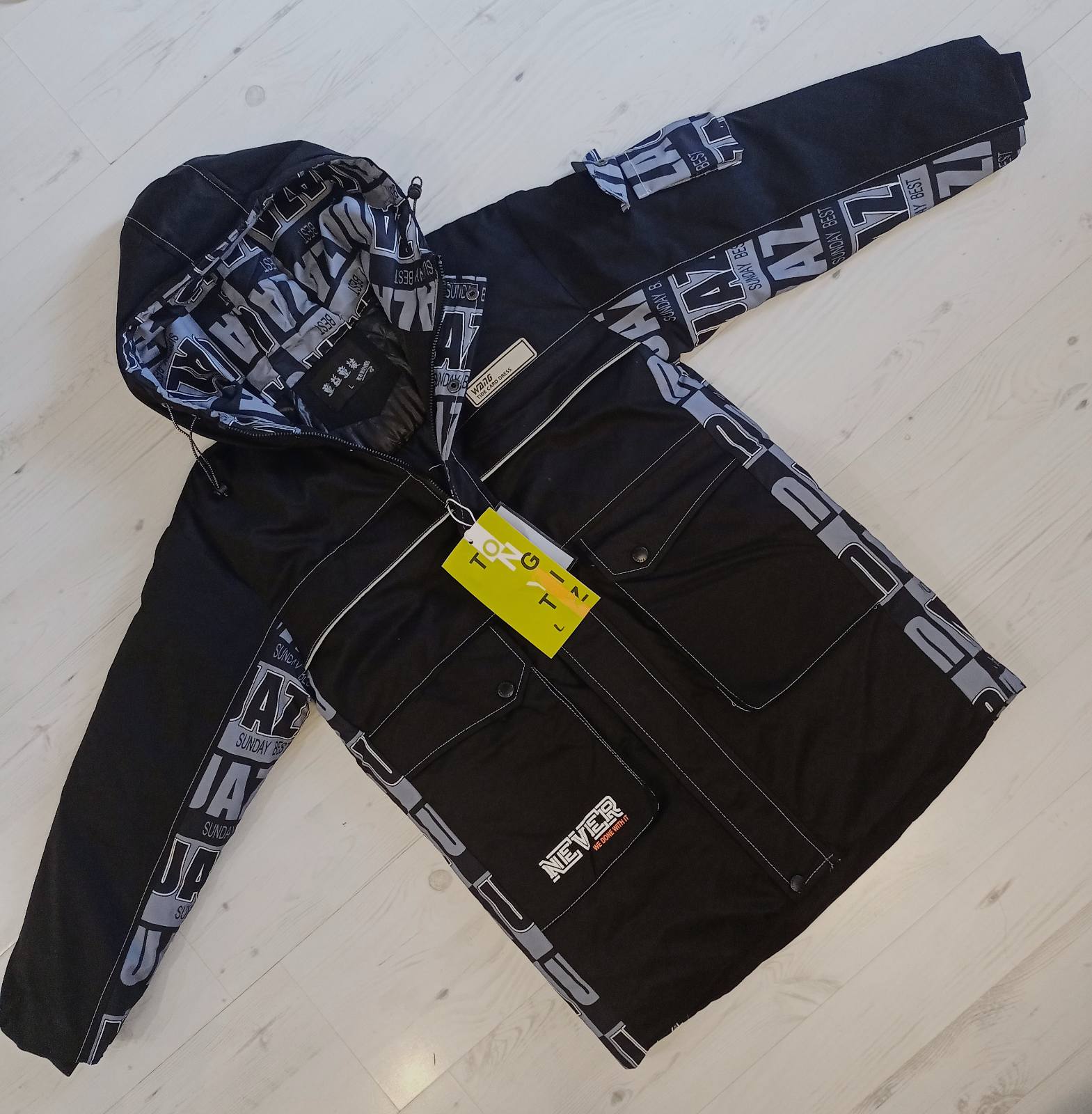 Куртка Malibu2 (12-15) 2777 black-grey (зима)