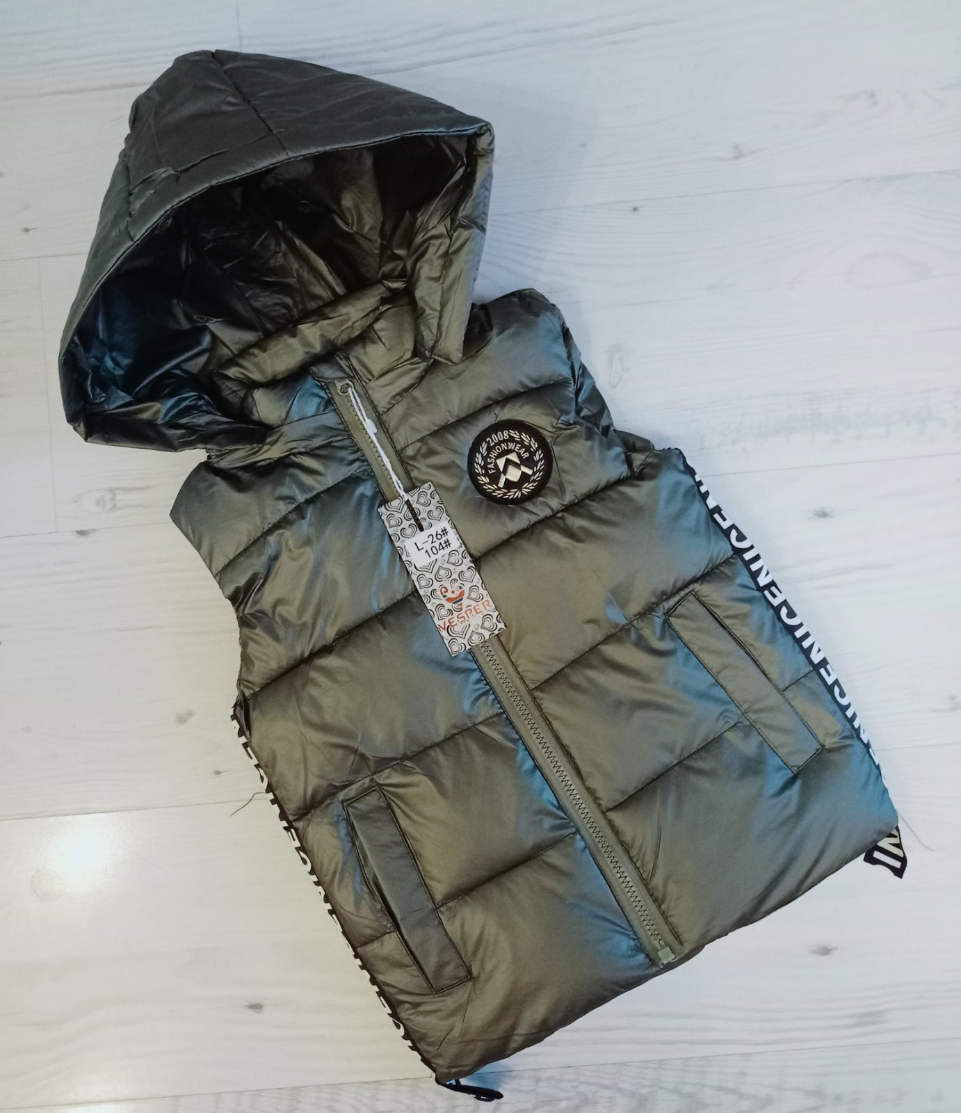 Жилетка Malibu2 (104-128) L26 khaki (деми)
