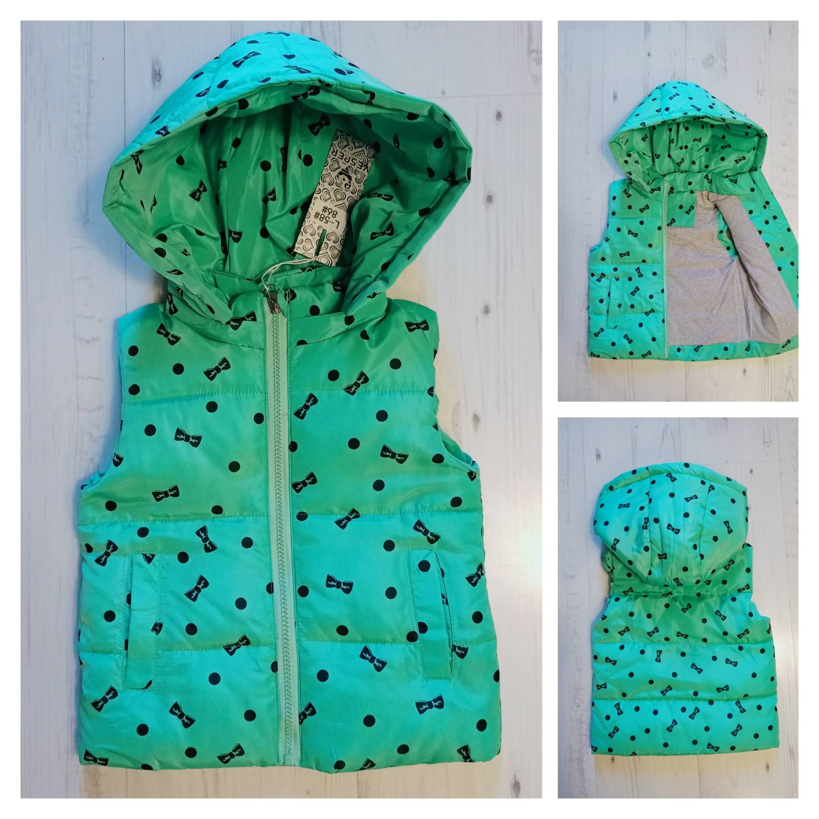 Жилетка Malibu2 (86-110) L58 green (деми)
