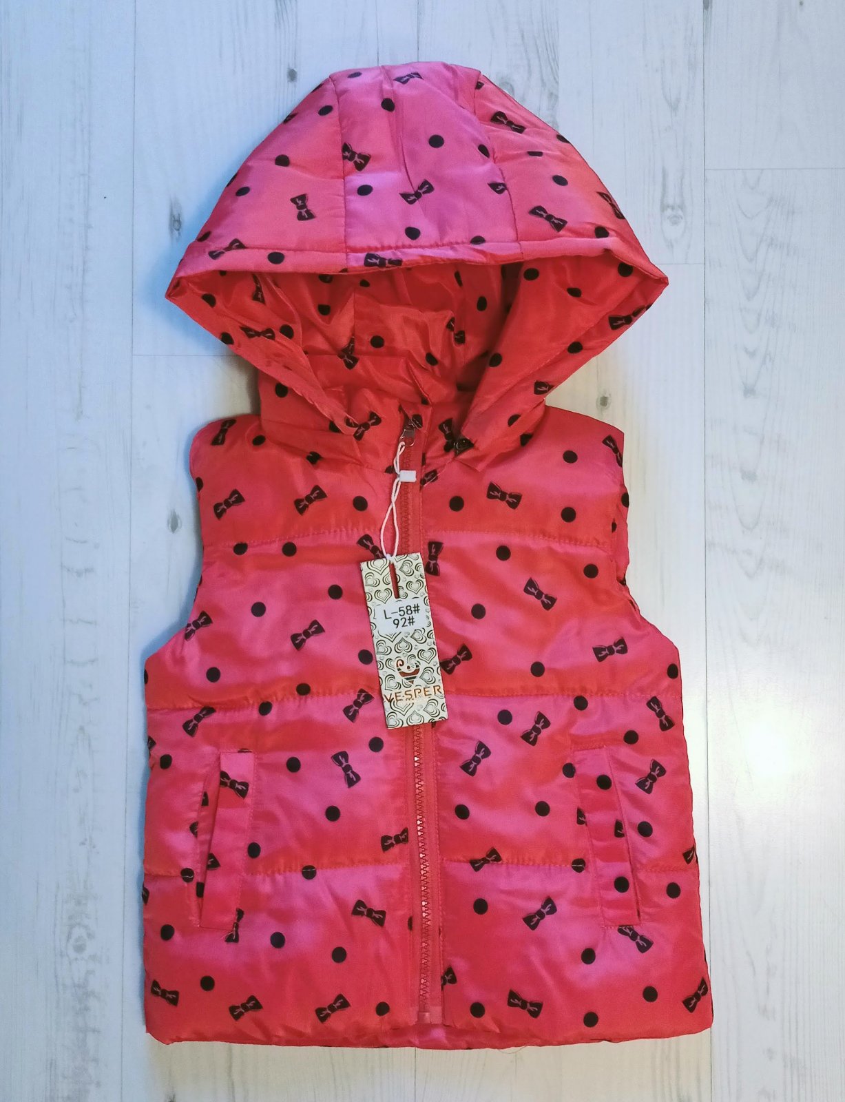 Жилетка Malibu2 (86-110) L58 pink (деми)