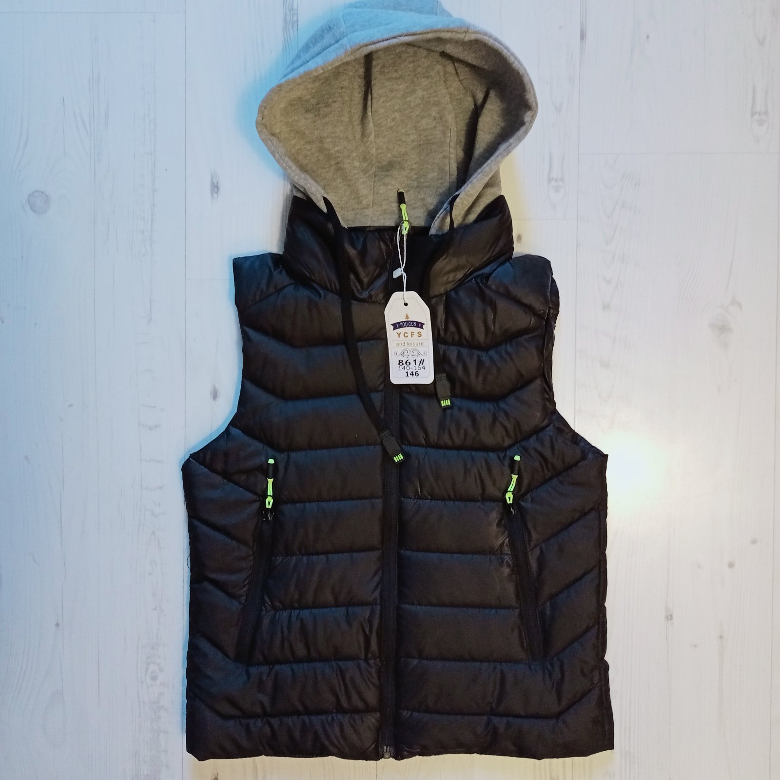 Жилетка Malibu2 (140-164) 861 black (деми)