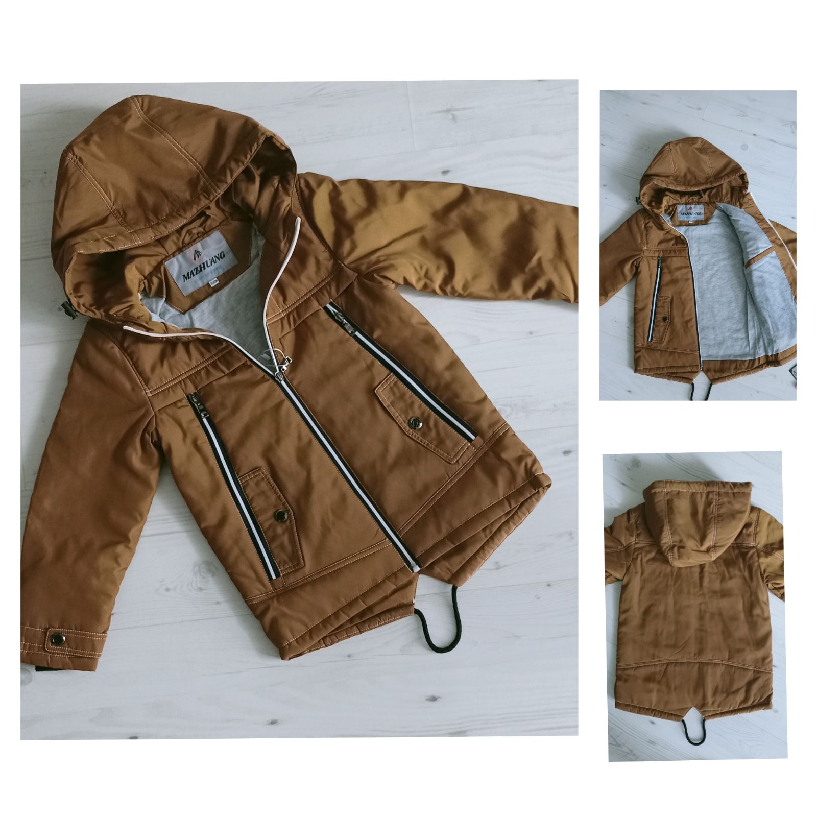 Куртка Malibu2 (92-116) 16B-13 brown (деми)