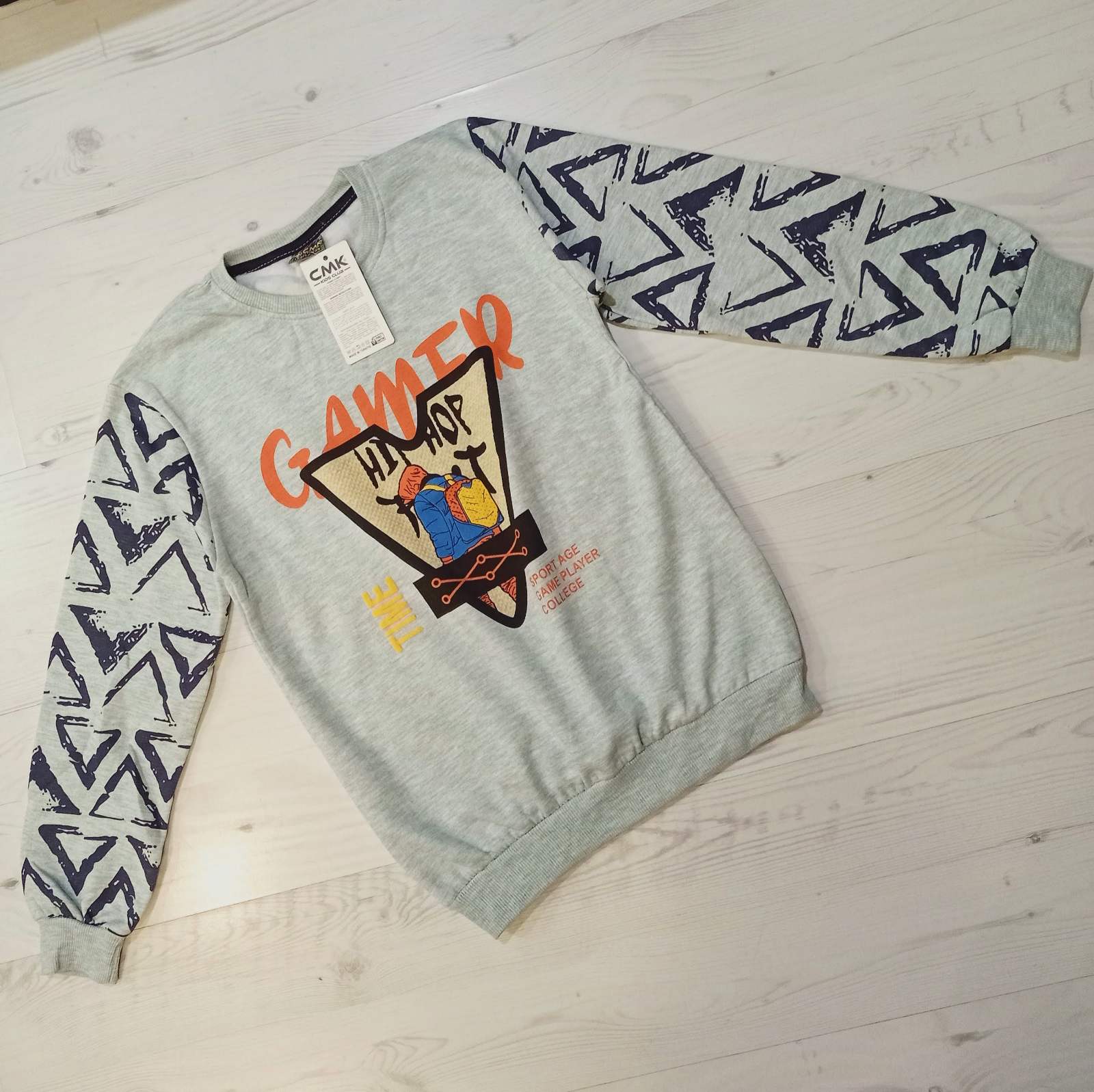 Свитер Malibu2 (8-12) 13625-1 grey (деми)
