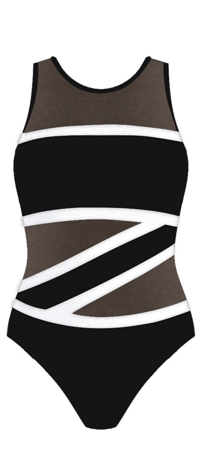 Купальник Golannia (38-46) 22166 black (лето)