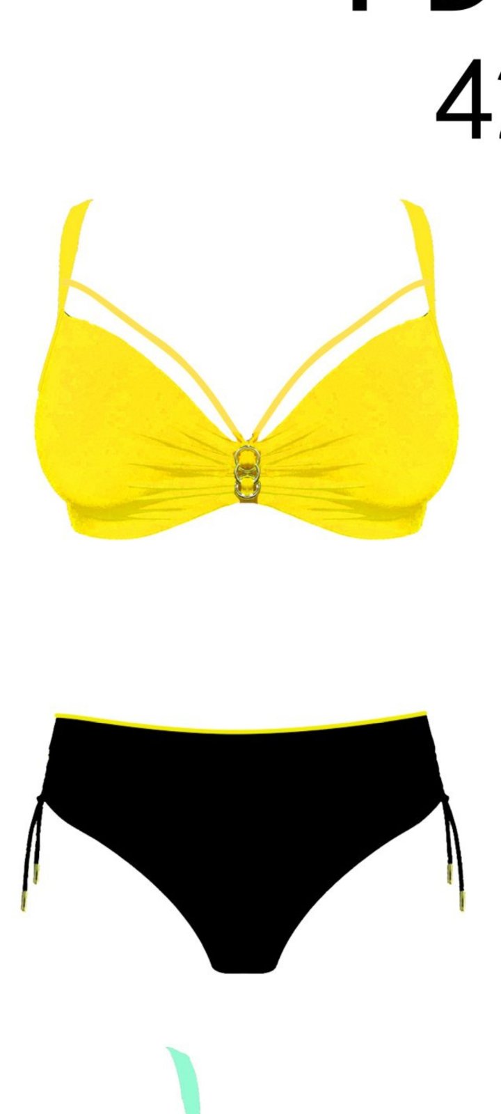 Купальник Golannia (42-50) 2275 yellow (лето)