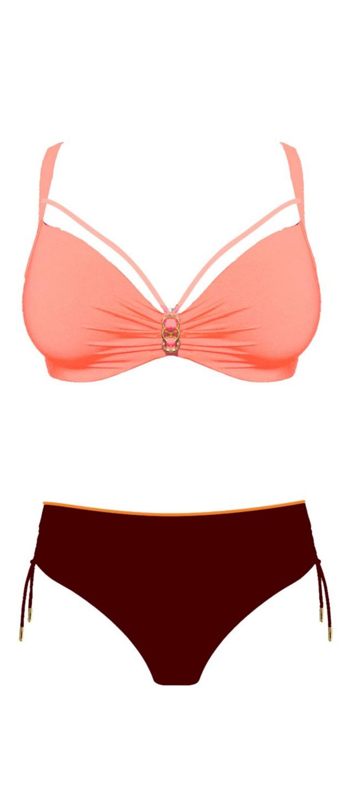 Купальник Golannia (42-50) 2275 peach (лето)