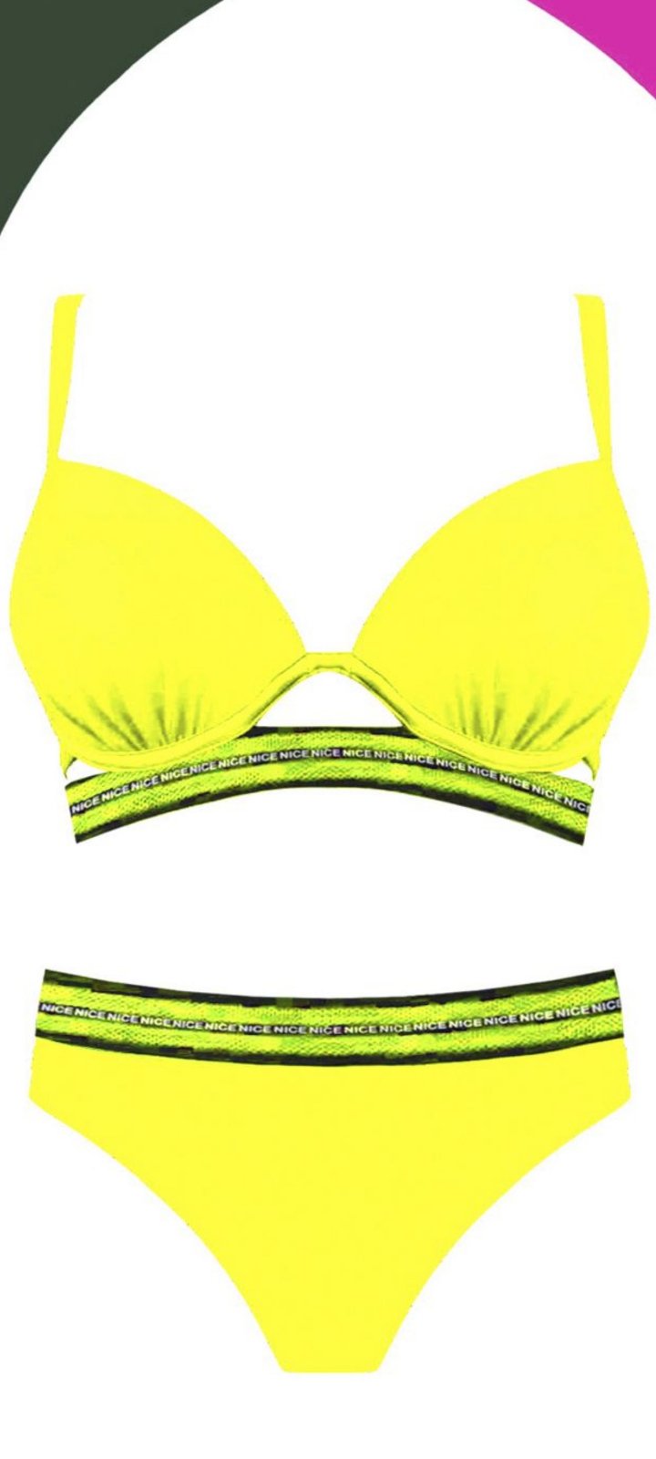 Купальник Golannia (38-46) 22134 yellow (лето)