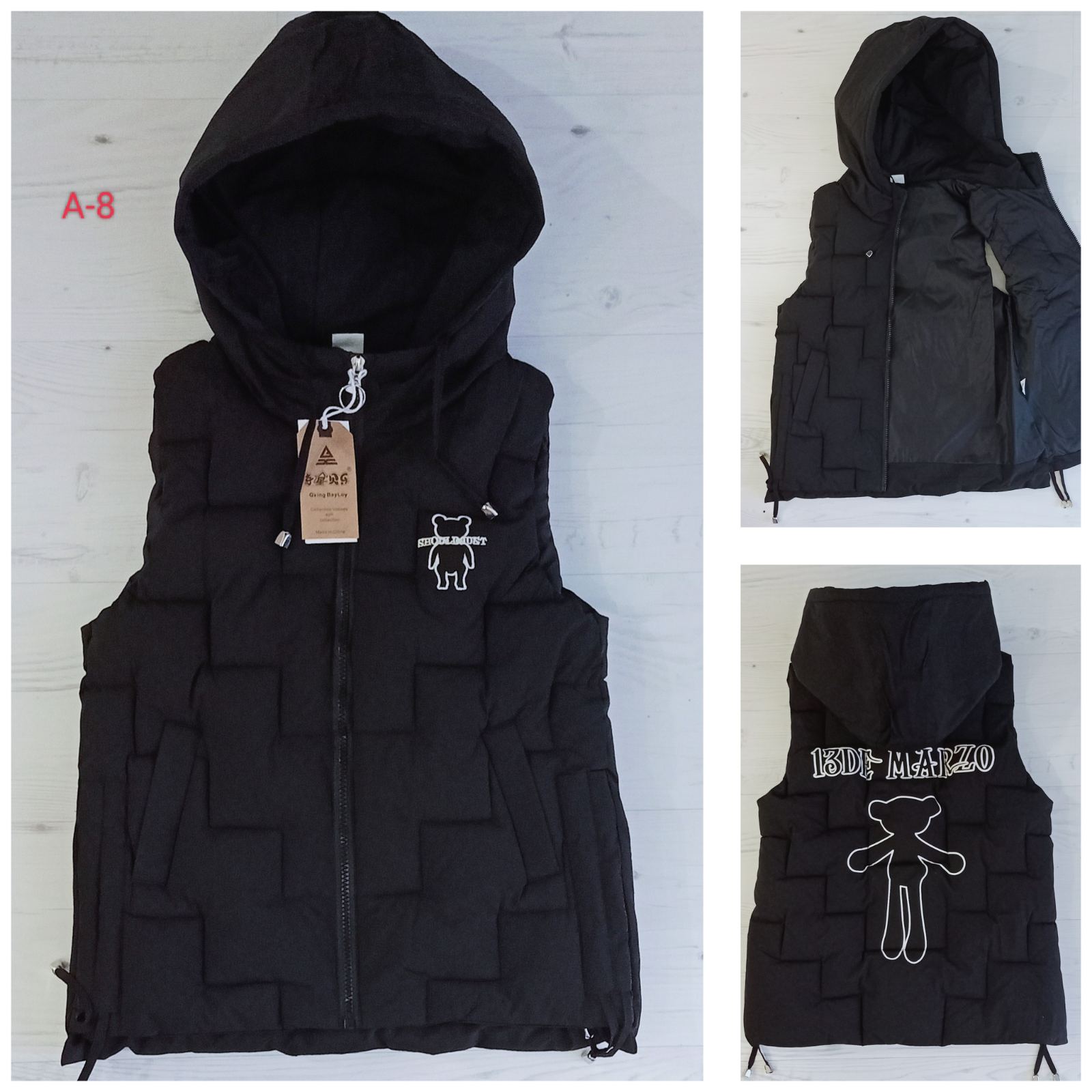 Жилетка Malibu2 (130-160) A8 black-old-1 (деми)