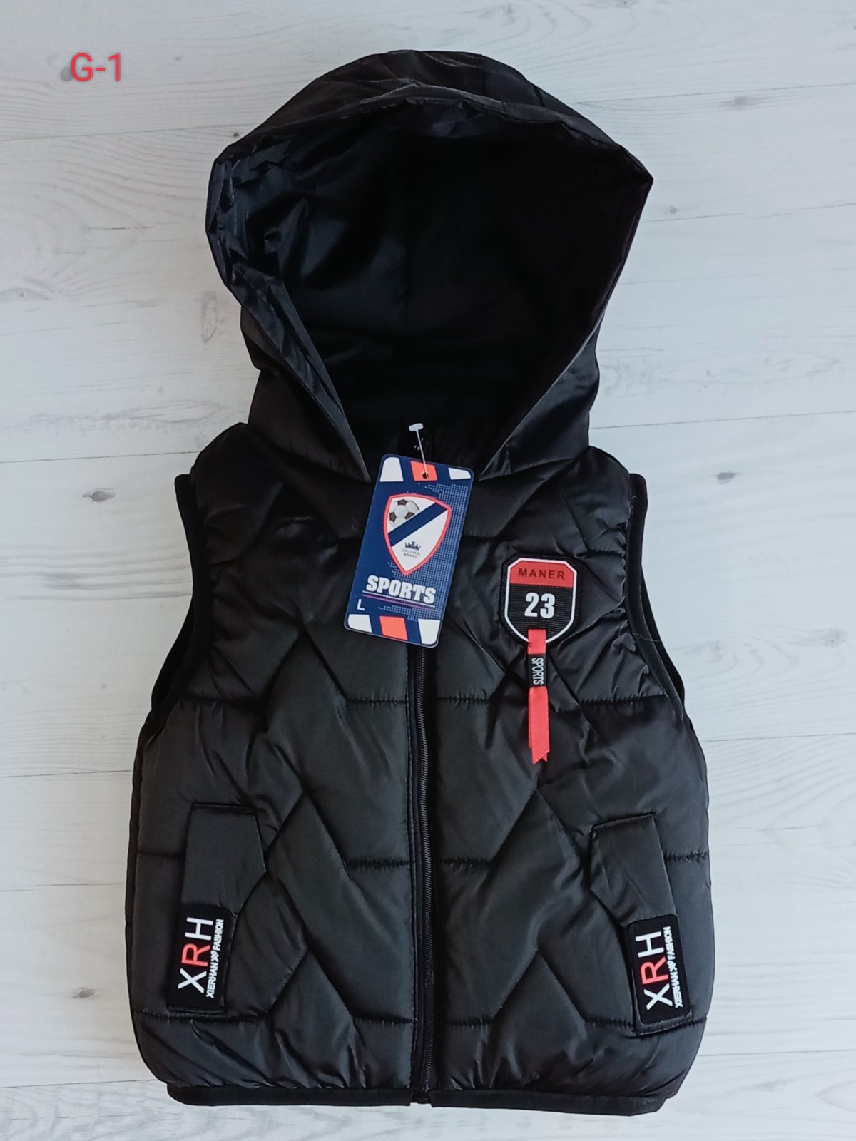 Жилетка Malibu2 (3-5) G1 black (деми)