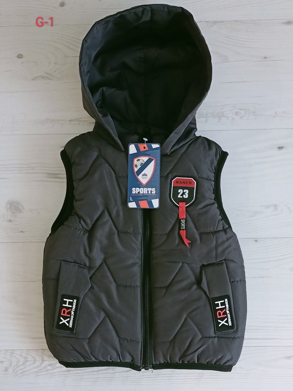 Жилетка Malibu2 (3-5) G1 grey (деми)
