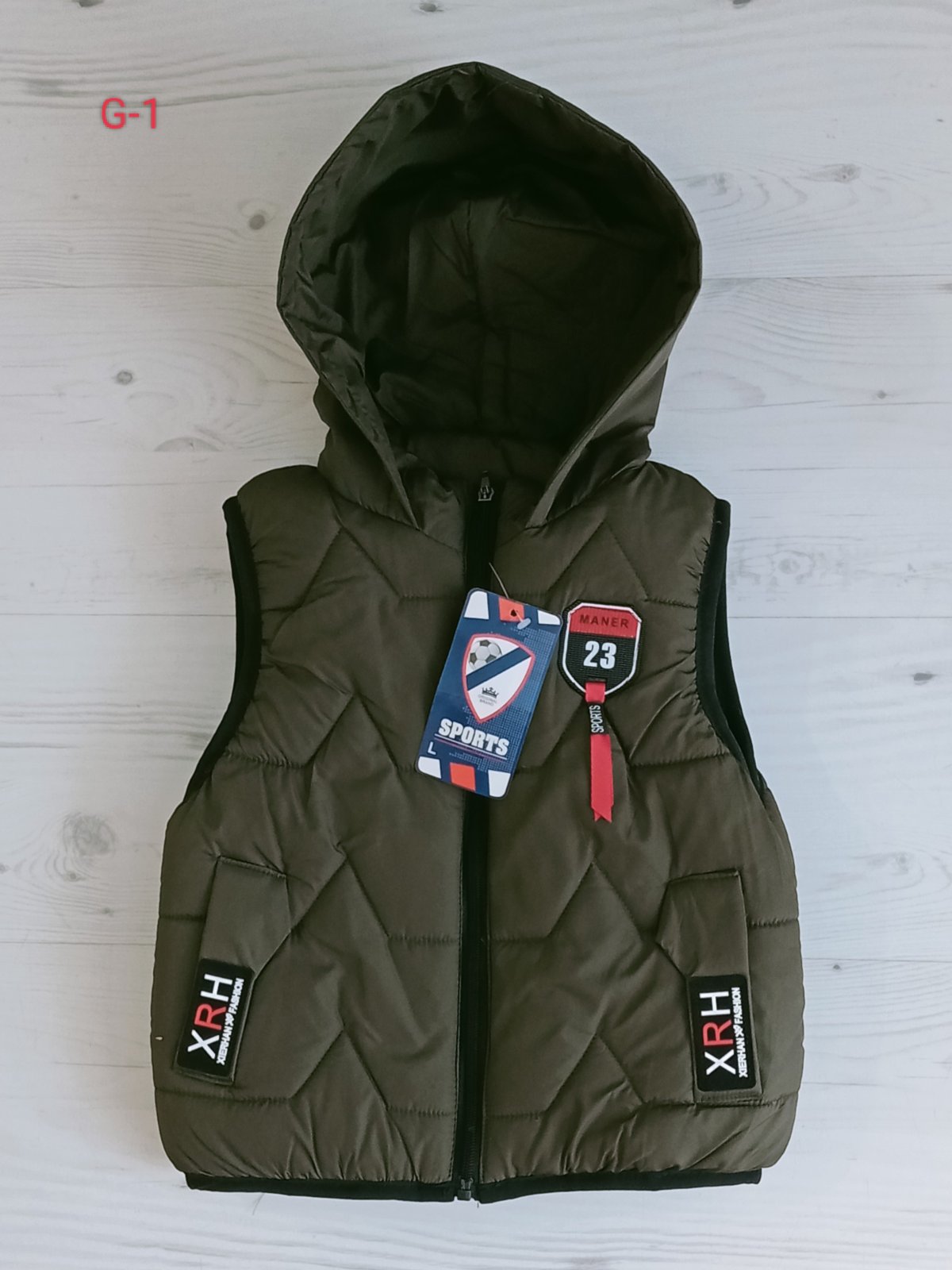 Жилетка Malibu2 (3-5) G1 khaki (деми)