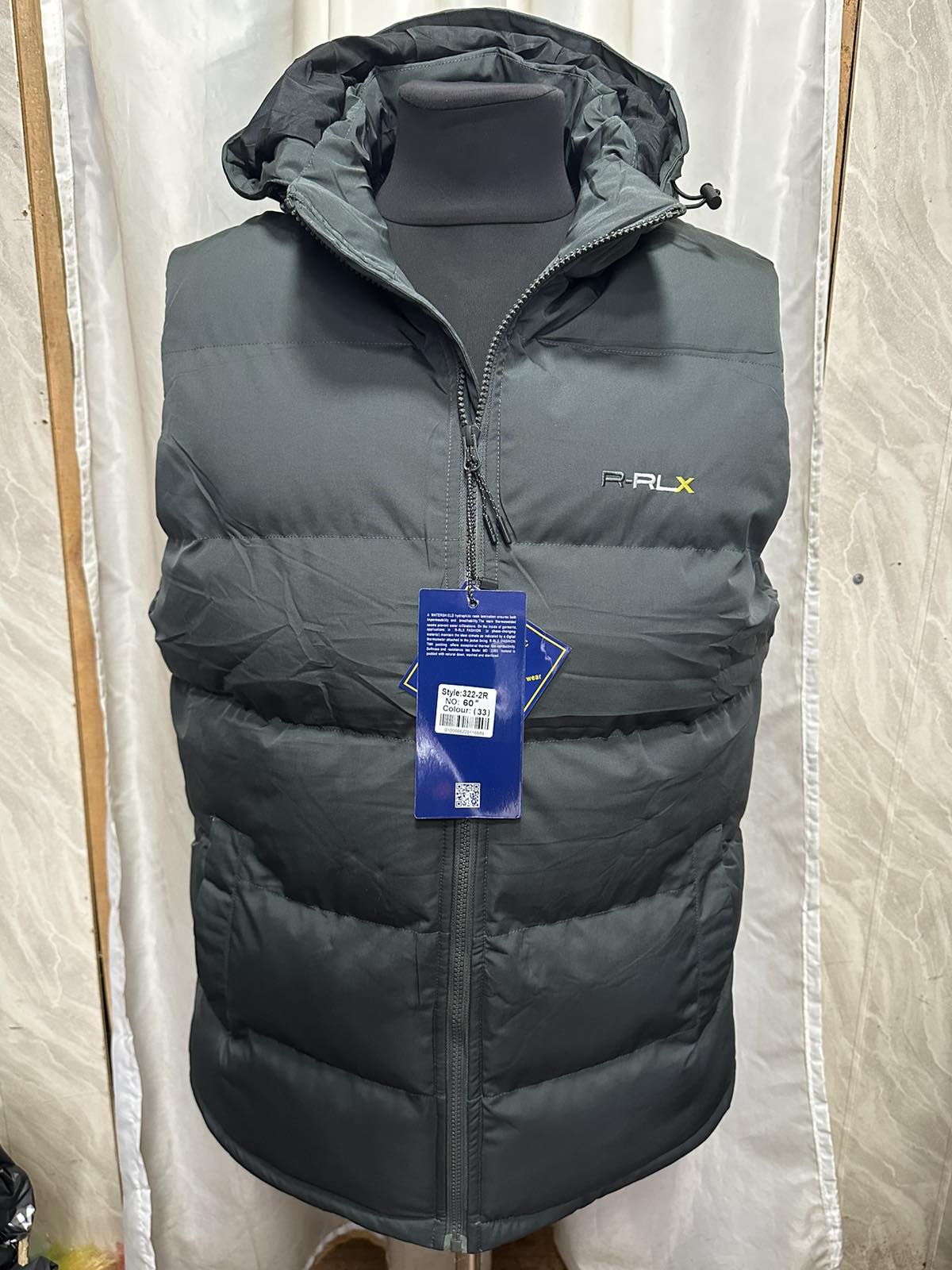 Жилетка Golannia (M-3XL) 322 grey (деми)