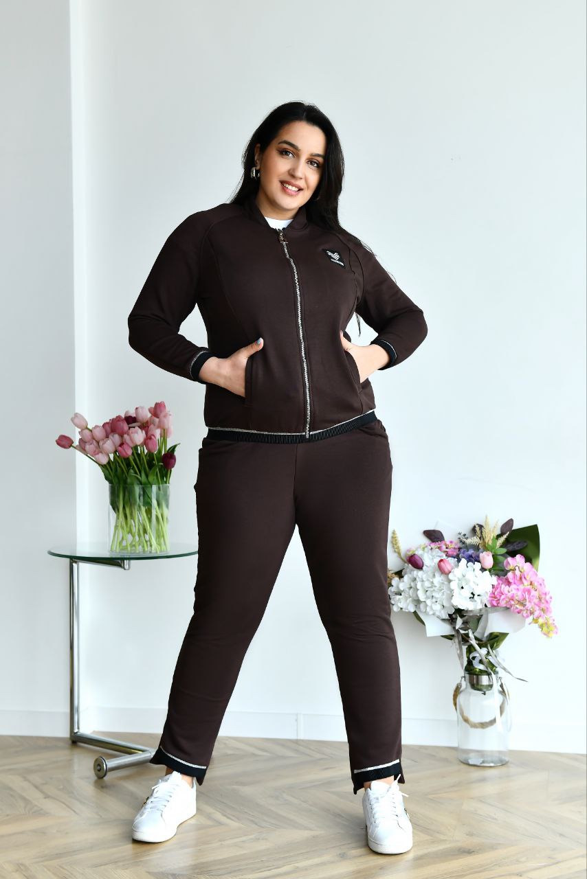Костюм спорт Iren Veles (52-58) 4041 brown (деми)