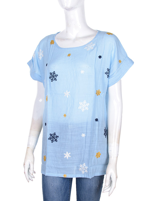 Футболка Obuv OK2 (XL-4XL) 703 l.blue (08500) (лето)