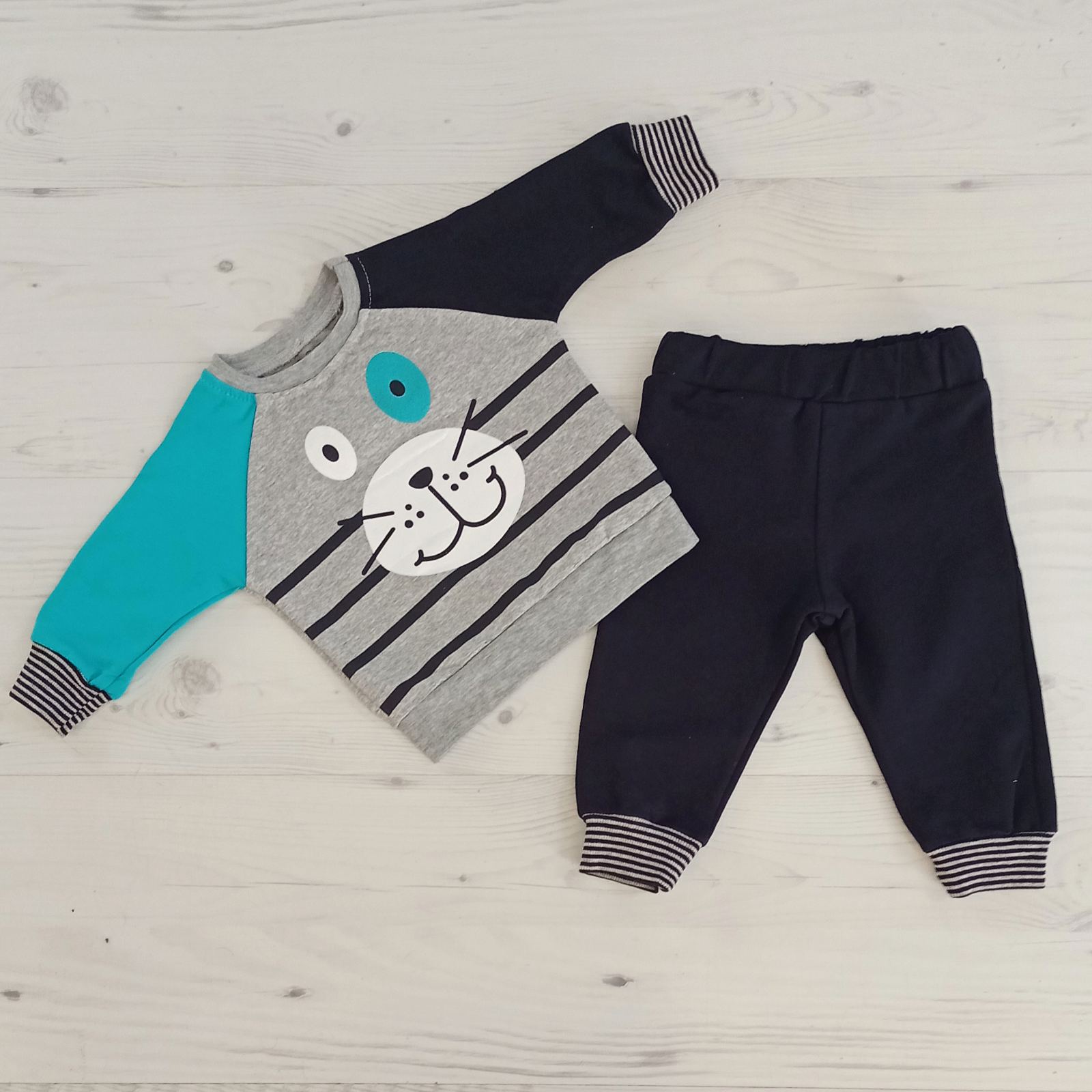 Костюм спорт Malibu2 (0.6-1.6) 1518 grey-l.blue (деми)
