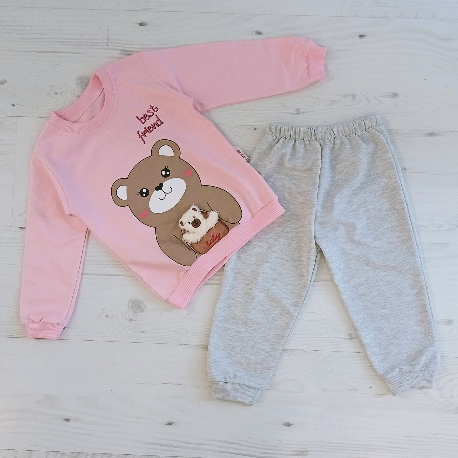 Костюм спорт Malibu2 (1-3) ML64 pink (деми)