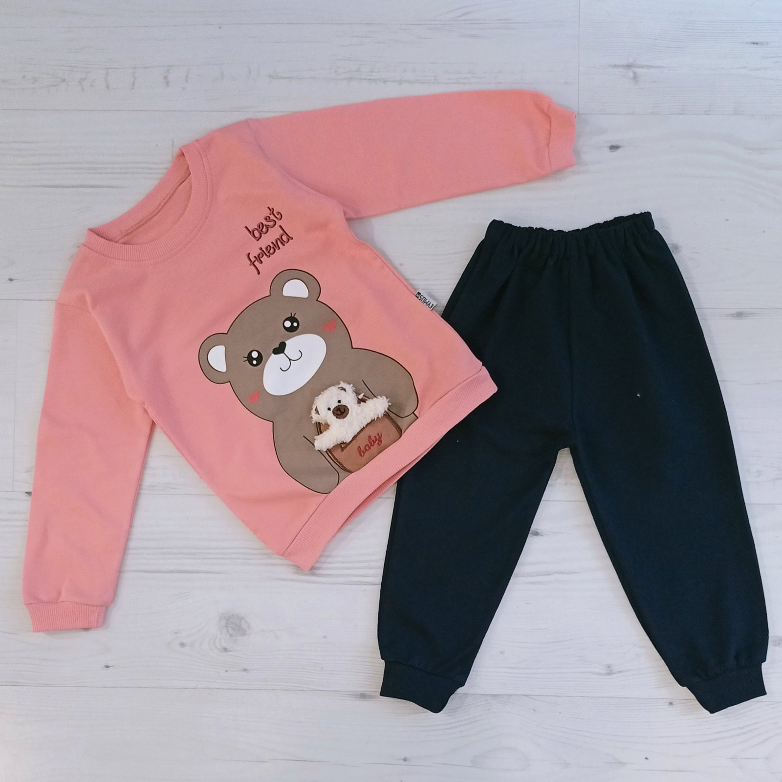 Костюм спорт Malibu2 (1-3) ML65 d.pink (деми)