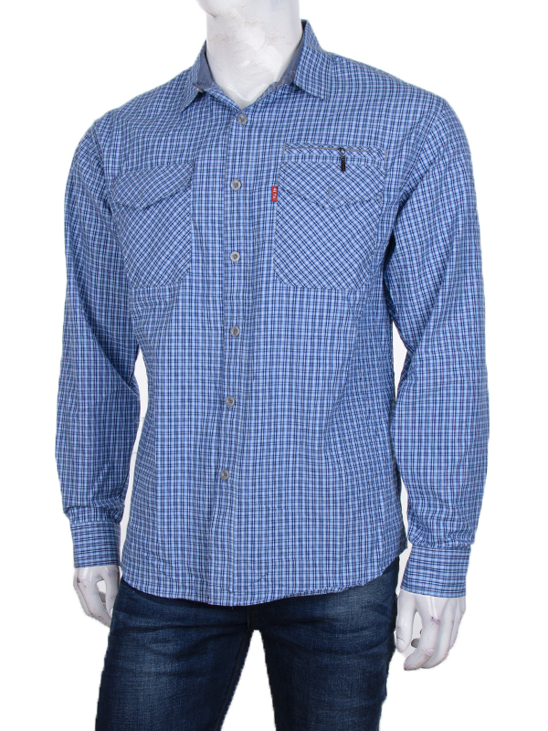 Рубашка Logaster (XL-5XL) A78-4 blue (деми)