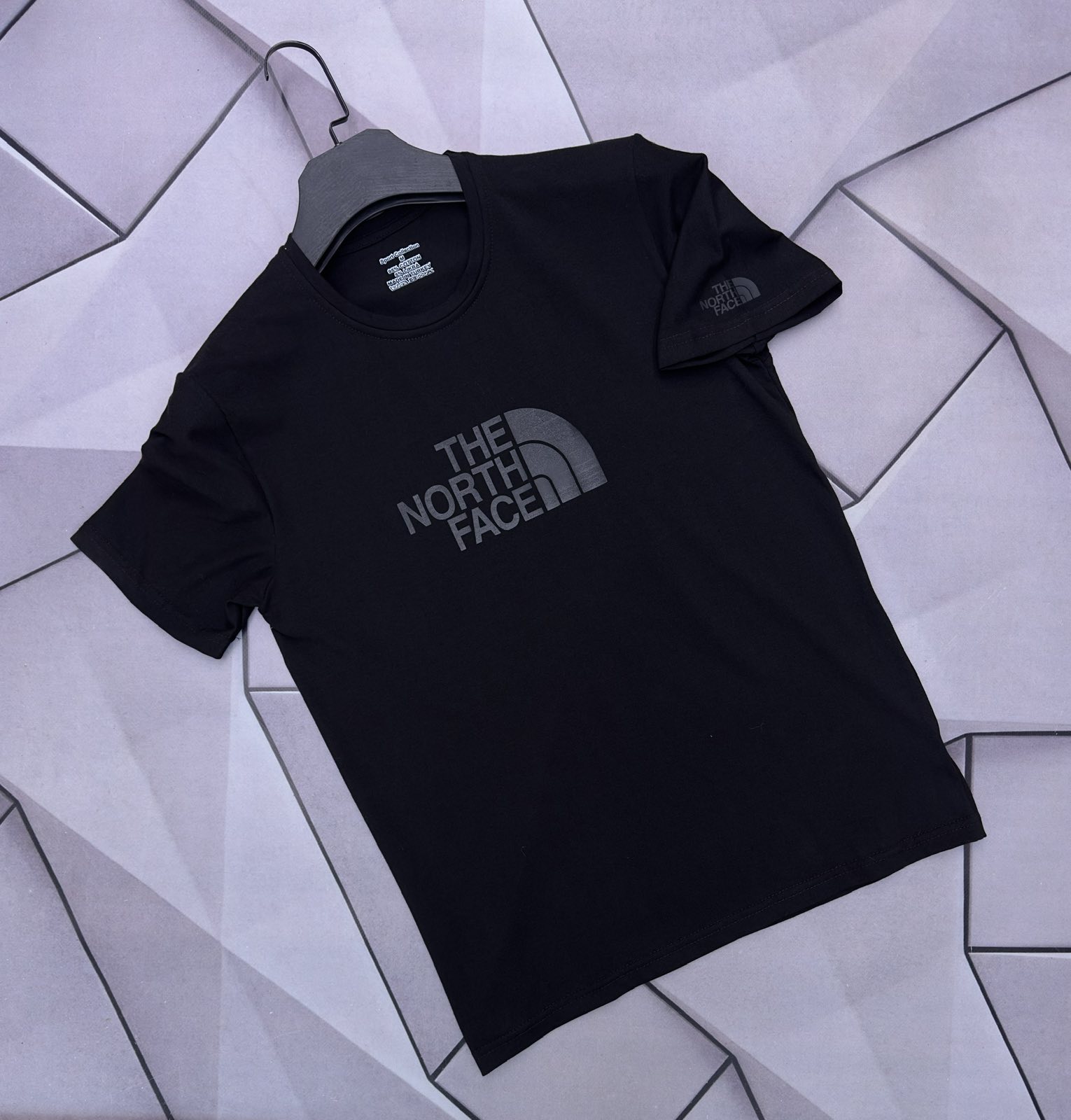 Футболка Rassul (S-2XL) 6043 black (лето)