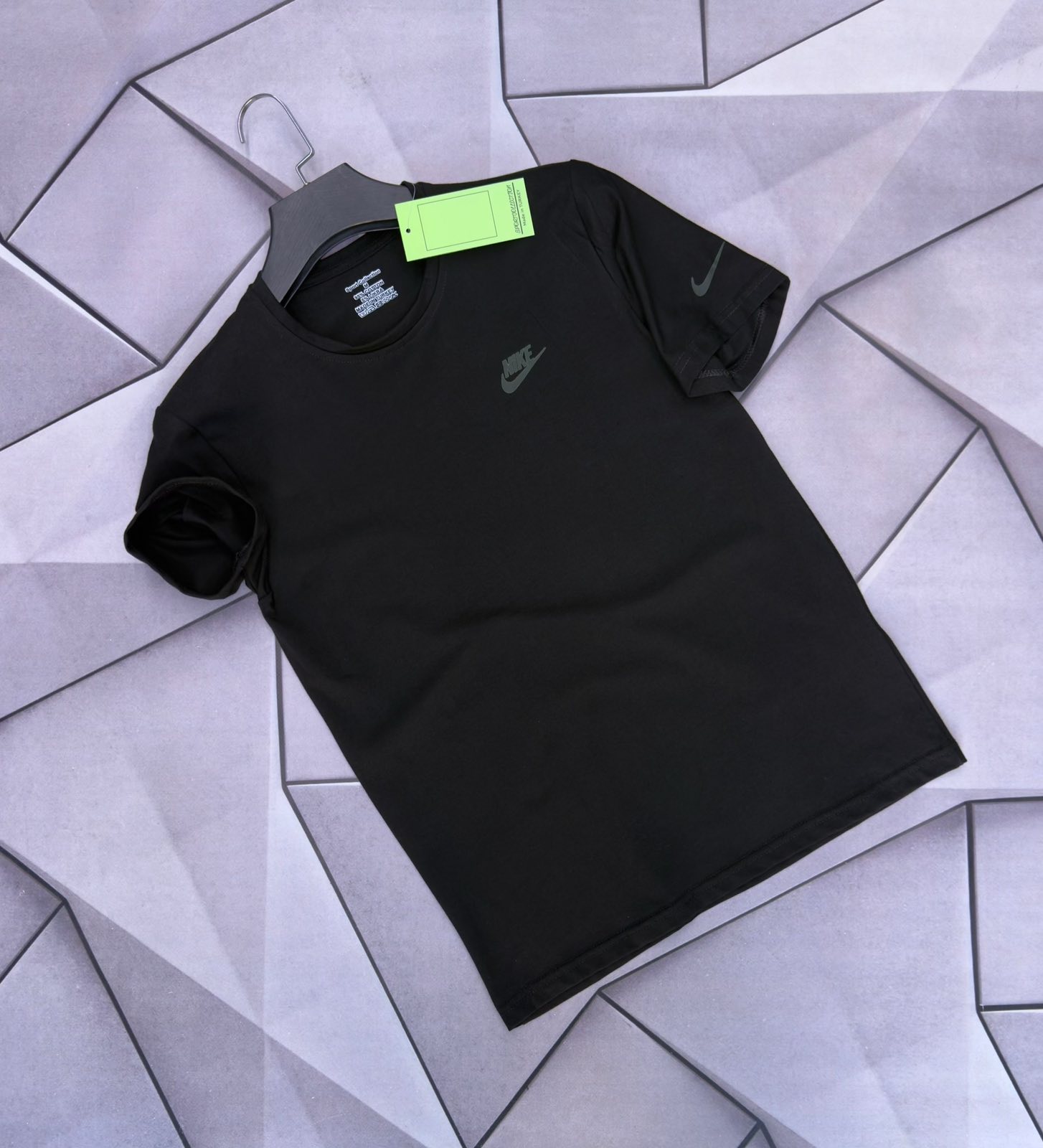 Футболка Rassul (S-2XL) 6063 black (лето)