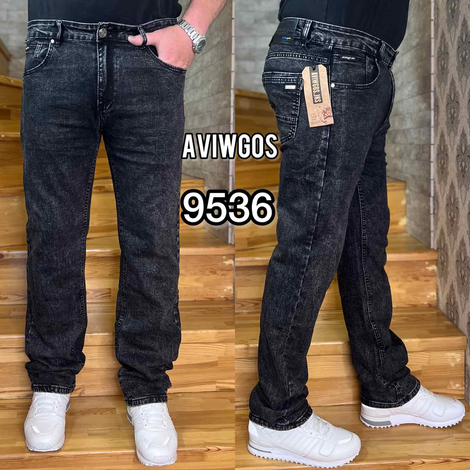 Джинсы God Baron (32-38) 9536 black (деми)