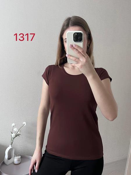 Футболка FSN (42-46) 1317-1 brown (лето)