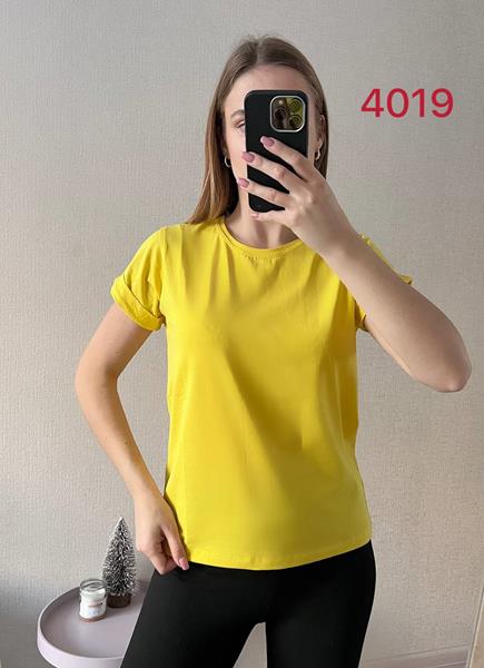 Футболка FSN (42-46) 4019 yellow (лето)