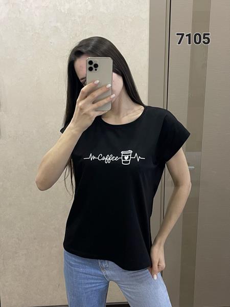 Футболка FSN (44-50) 7105 black (лето)