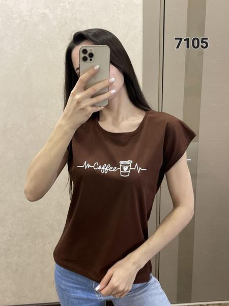 Футболка FSN (44-50) 7105 brown (лето)