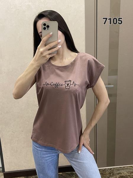 Футболка FSN (44-50) 7105 l.brown (лето)