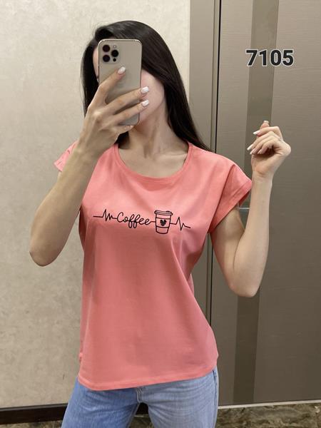 Футболка FSN (44-50) 7105 pink (лето)