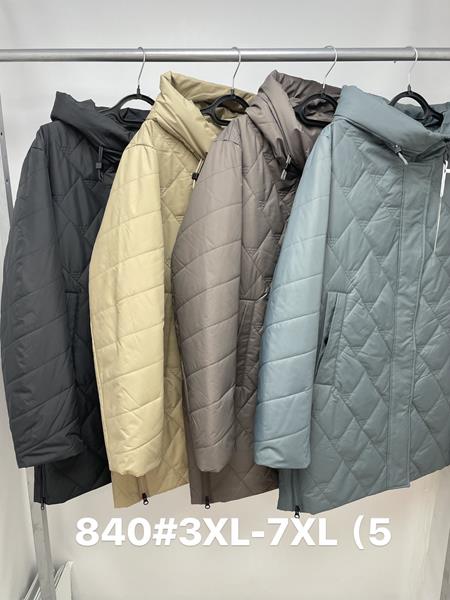 Куртка Jacket (XL-7XL) 840 black (деми)