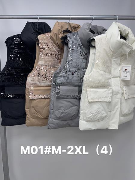Жилетка Jacket (M-2XL) M01 grey (деми)