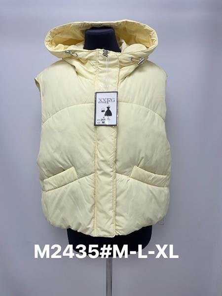 Жилетка Jacket (M-XL) M2435 yellow (деми)