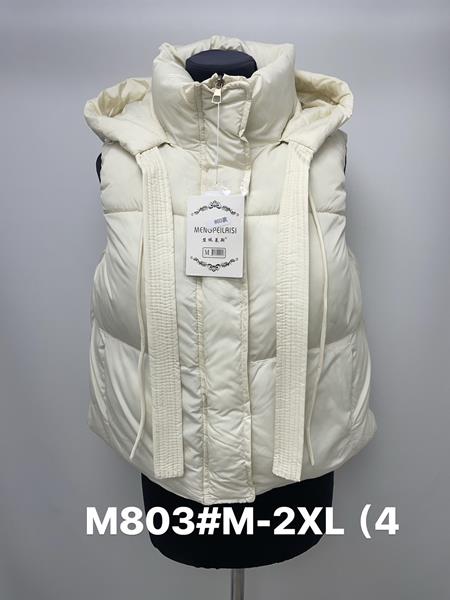 Жилетка Jacket (M-2XL) M803 l.beige (деми)