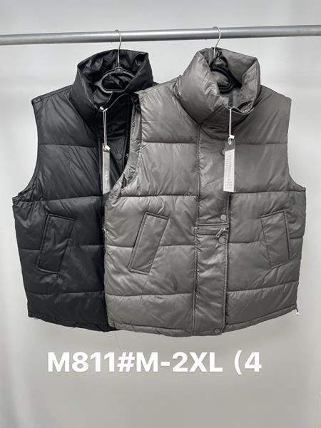 Жилетка Jacket (M-2XL) M811 black (деми)