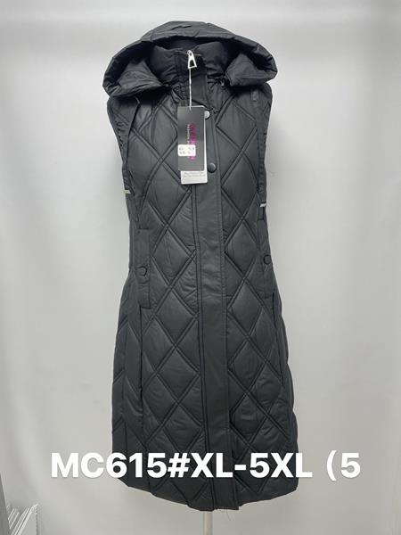 Жилетка Jacket (XL-5XL) MC615 black (деми)