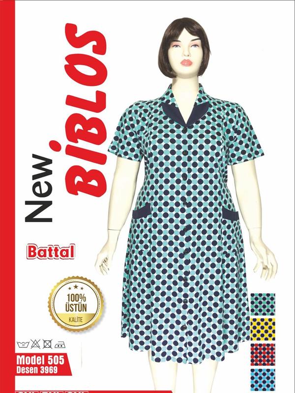 Халат Cotpark (6XL-8XL) 505 l.blue (лето)