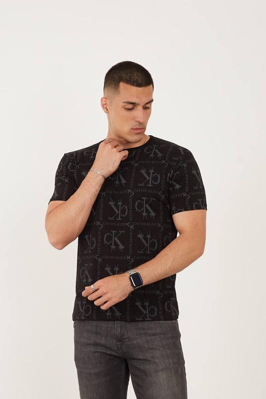 Футболка F.T.H (S-2XL) F115 black (лето)