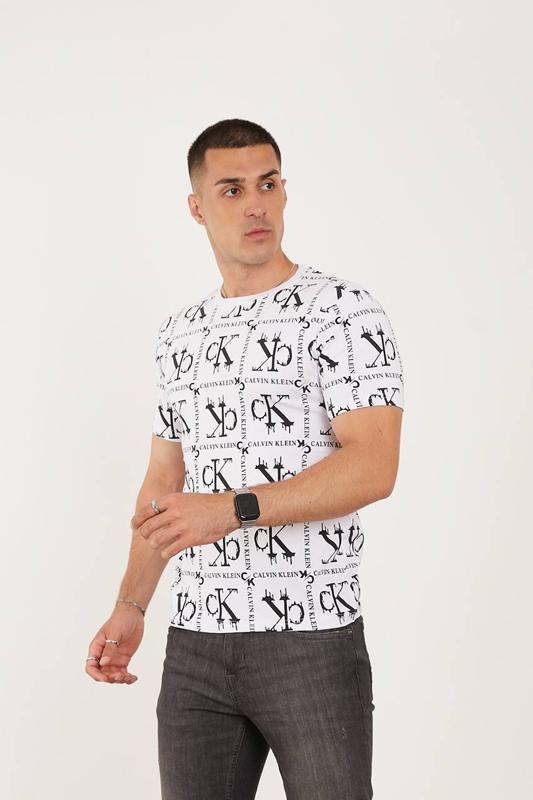 Футболка F.T.H (S-2XL) F120 white (лето)