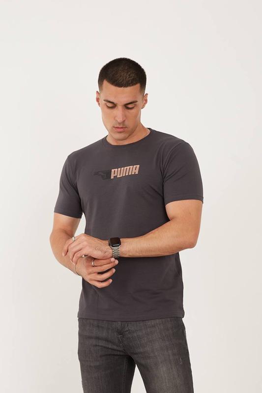 Футболка F.T.H (S-2XL) F123 grey (лето)