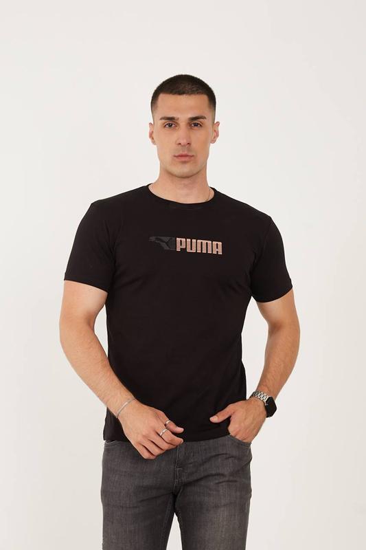 Футболка F.T.H (S-2XL) F124 black (лето)