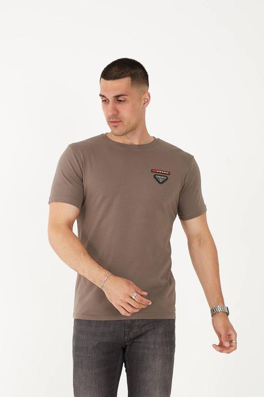 Футболка F.T.H (S-2XL) F127 brown (лето)