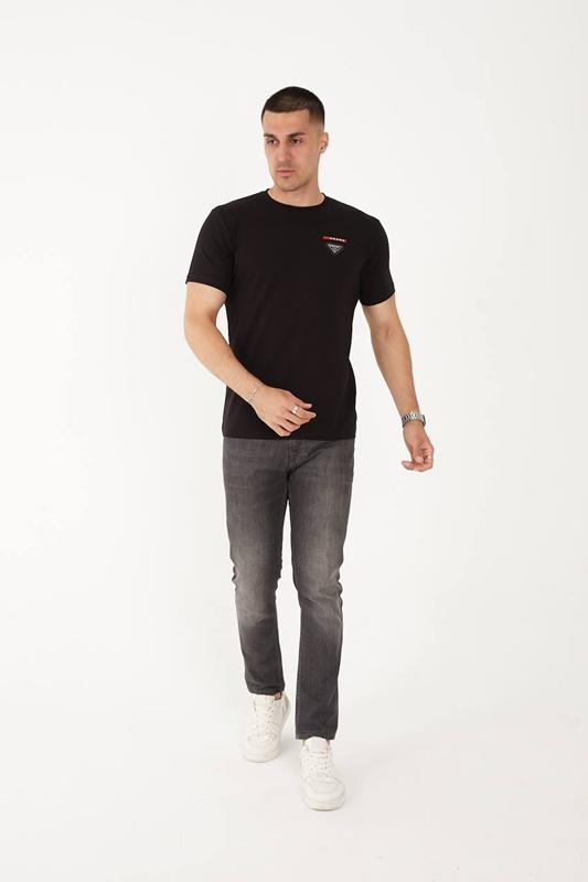 Футболка F.T.H (S-2XL) F128 black (лето)