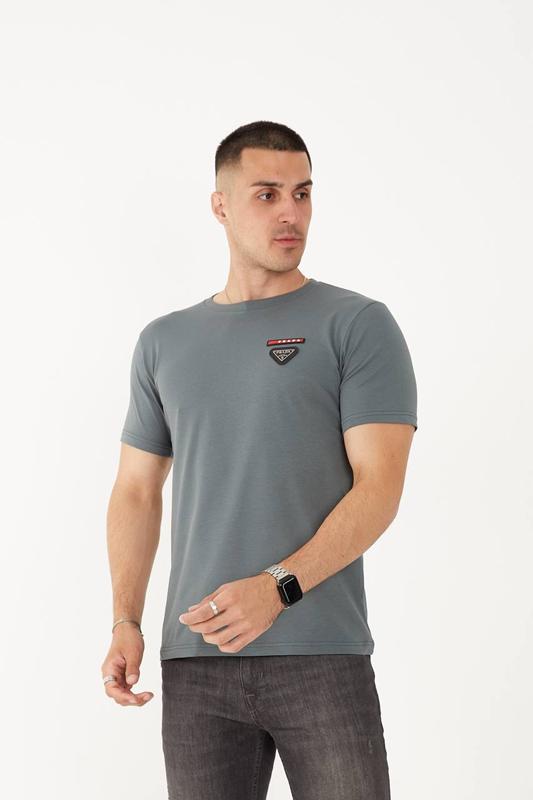Футболка F.T.H (S-2XL) F129 grey (лето)