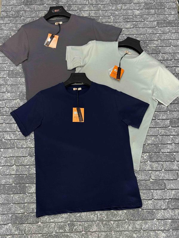Футболка F.T.H (S-2XL) F46 blue (лето)